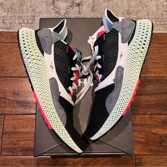 Adidas ZX 4000 Futurecraft 4D 'Black Onix' Men's Size 11.5 - Picture 5 of 13